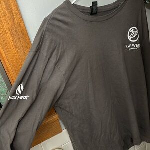Grey F.W. Webb company long sleeve shirt